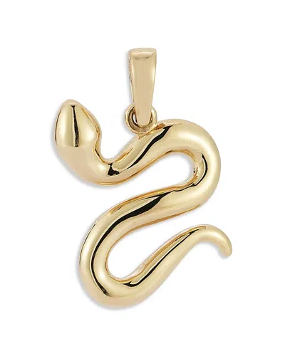 Bloomingdale's Fine Collection Snake Pendant In 14k Yellow Gold