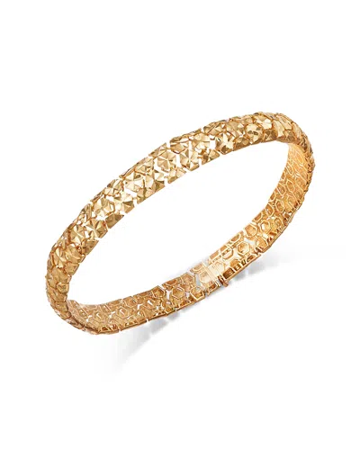 Bloomingdale's Fine Collection Snake Textured Statement Bracelet In Gold