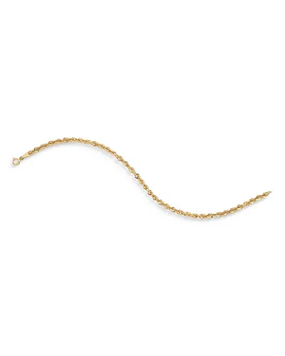 Bloomingdale's Fine Collection Spirali Rope Link Chain Bracelet In 14k Yellow Gold