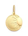 Bloomingdale's Fine Collection Sun Pendant In 14k Yellow Gold