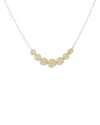 Bloomingdale's Fine Collection Textured Graduated Disc Collar Necklace In 14k Yellow Gold, 18 In Gold