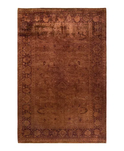 Bloomingdale's Fine Vibrance M1078 Area Rug, 6'1x9'2 In Brown