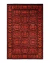 Bloomingdale's Fine Vibrance M1090 Area Rug, 6'2 X 9'2 In Red