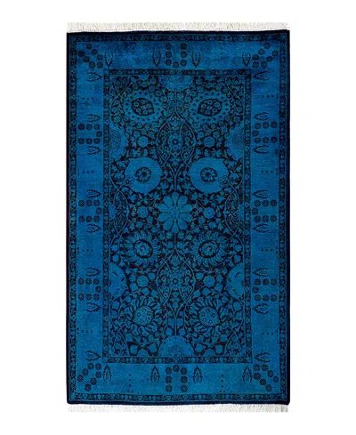 Bloomingdale's Fine Vibrance M1120 Area Rug, 3'2 X 5'2 In Blue