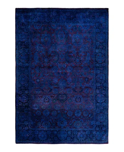 Bloomingdale's Fine Vibrance M1130 Area Rug 6'2x9'0 In Blue