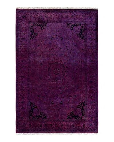 Bloomingdale's Fine Vibrance M1163 Area Rug, 4'2 X 6'3 In Purple