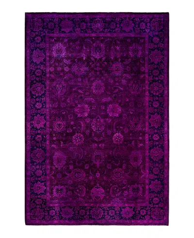 Bloomingdale's Fine Vibrance M1175 Area Rug 6'2x9'3 In Purple