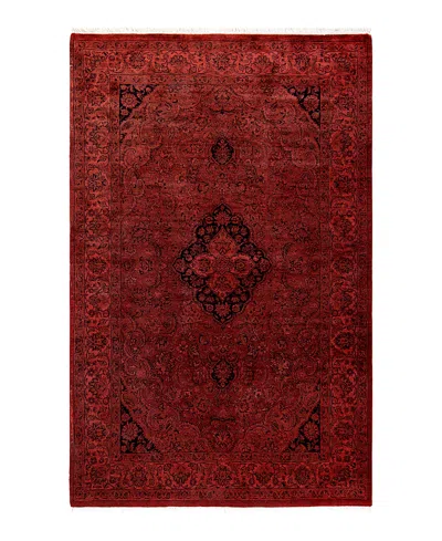 Bloomingdale's Fine Vibrance M1192 Area Rug, 4'1 X 6'5 In Red