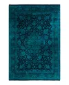 Bloomingdale's Fine Vibrance M1195 Area Rug, 6'1x8'10 In Blue