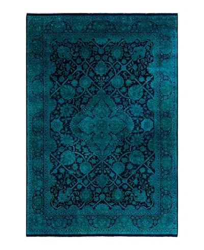 Bloomingdale's Fine Vibrance M1195 Area Rug, 6'1x8'10 In Blue