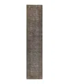 Bloomingdale's Fine Vibrance M1198 Runner Area Rug, 2'7 X 12'6 In Gray