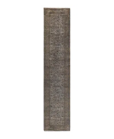 Bloomingdale's Fine Vibrance M1198 Runner Area Rug, 2'7 X 12'6 In Gray