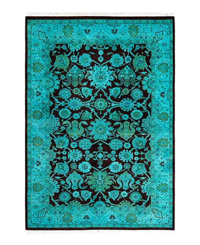 Bloomingdale's Fine Vibrance M1279 Area Rug 4'2x6'0 In Blue