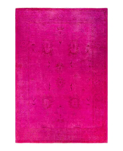 Bloomingdale's Fine Vibrance M1357 Area Rug, 6'1x8'10 In Pink