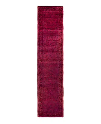 Bloomingdale's Fine Vibrance M1380 Runner Area Rug, 2'6x10'10 In Red