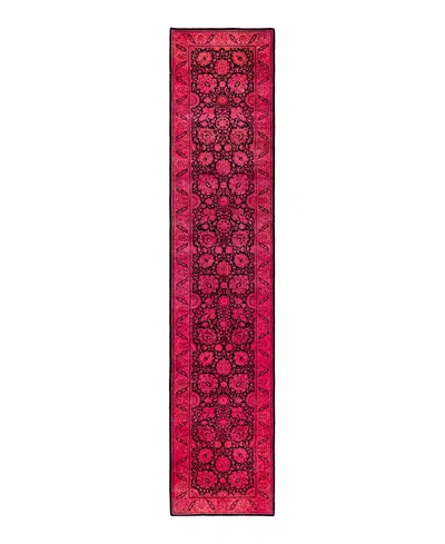 Bloomingdale's Fine Vibrance M1380 Runner Area Rug, 2'7x12'6 In Red