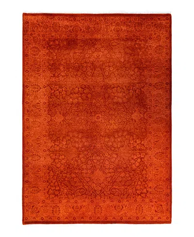 Bloomingdale's Fine Vibrance M1385 Area Rug 4'2x6'0 In Orange