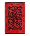 Bloomingdale's Fine Vibrance M1411 Area Rug, 4'1x6'4 In Red