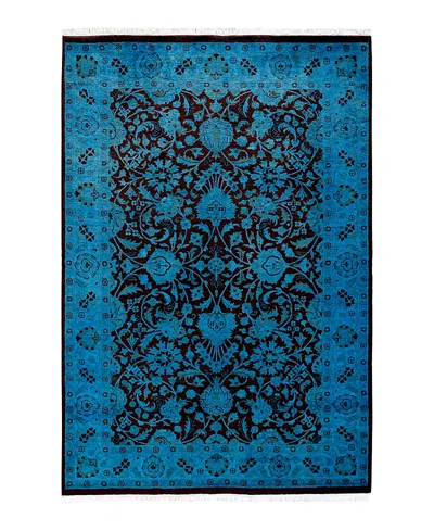 Bloomingdale's Fine Vibrance M1444 Area Rug, 4'1 X 6'1 In Blue