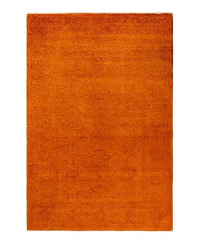 Bloomingdale's Fine Vibrance M1461 Area Rug, 5'1x7'6 In Orange