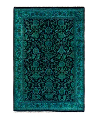 Bloomingdale's Fine Vibrance M1495 Area Rug 6'1x9'2 In Green