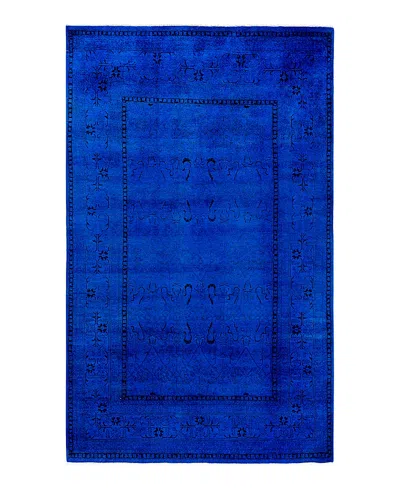 Bloomingdale's Fine Vibrance M1554 Area Rug 5'3x7'10 In Blue