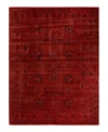 Bloomingdale's Fine Vibrance M1611 Area Rug, 9'2x12'1 In Red