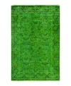 Bloomingdale's Fine Vibrance M9306 Area Rug, 4'2x6'3 In Green
