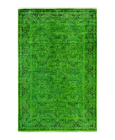 Bloomingdale's Fine Vibrance M9306 Area Rug, 4'2x6'3 In Green