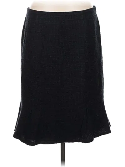 Pre-owned Bloomingdale's Formal Skirt In Black
