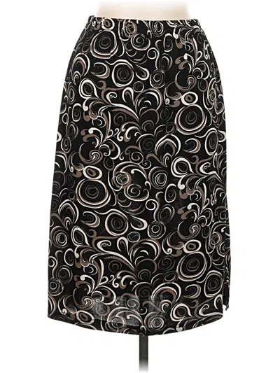 Pre-owned Bloomingdale's Formal Skirt In Black