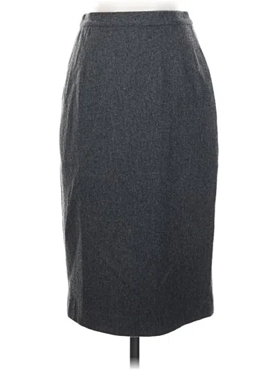 Pre-owned Bloomingdale's Formal Skirt In Gray