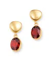 Bloomingdale's Garnet Oval Drop Earrings In 14k Yellow Gold - Exclusive In Red/gold
