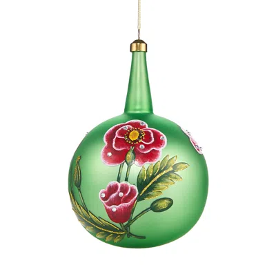 Bloomingdale's Glass Decorative Orb Ornament - Exclusive In Green