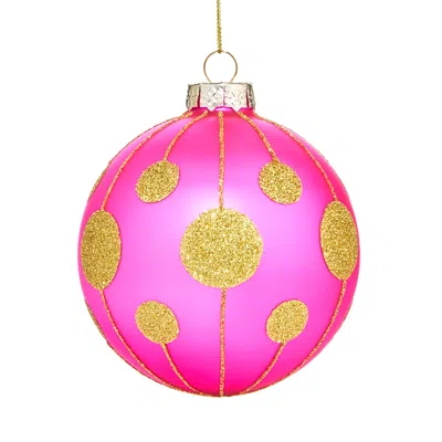 Bloomingdale's Glass Pink Ball Ornament - Exclusive