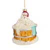 Bloomingdale's Glass Santa In Hot Tub Ornament - Exclusive In Multi
