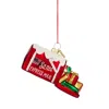 Bloomingdale's Glass Santa Mailbox Ornament In Red