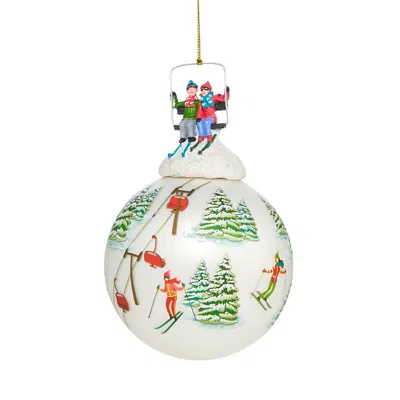 Bloomingdale's Glass Ski Lift Mountain Ornament - Exclusive In Multi