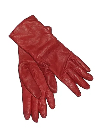 Pre-owned Bloomingdale's Gloves In Red