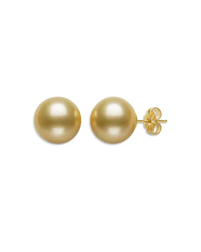 Bloomingdale's Golden South Sea Cultured Pearl Stud Earrings In 14k Yellow Gold - Exclusive