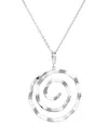 Bloomingdale's Hammered Spiral Pendant Necklace, 17 - Exclusive In Silver