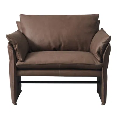 Bloomingdale's Harden Leather Chair In Hand Tipped Chocolate