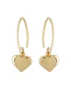 Bloomingdale's Heart Dangle Drop Earrings In 14k Yellow Gold - Exclusive In Gold