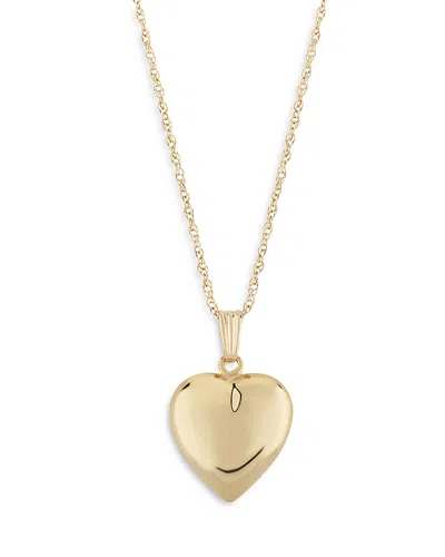 Bloomingdale's Heart Pendant Necklace In 14k Yellow Gold, 18 - Exclusive