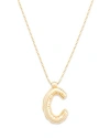 Bloomingdale's Helium Initial Pendant Necklace In 14k Gold, 16-18
