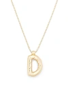 Bloomingdale's Helium Initial Pendant Necklace In 14k Gold, 16-18 In D