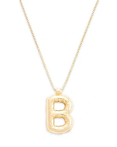 Bloomingdale's Helium Initial Pendant Necklace In 14k Gold, 16-18 In B