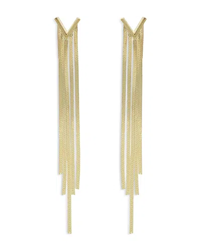 Bloomingdale's Herringbone Fringe Earrings In 14k Yellow Gold