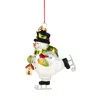Bloomingdale's Ice Skating Snowman Ornament In Multi