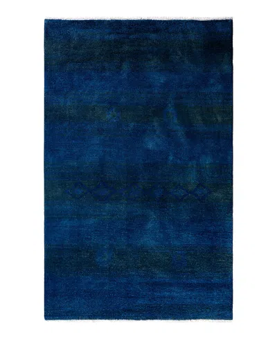 Bloomingdale's Bloomingdales Ikat M1637 Area Rug, 4'10x7'10 In Blue